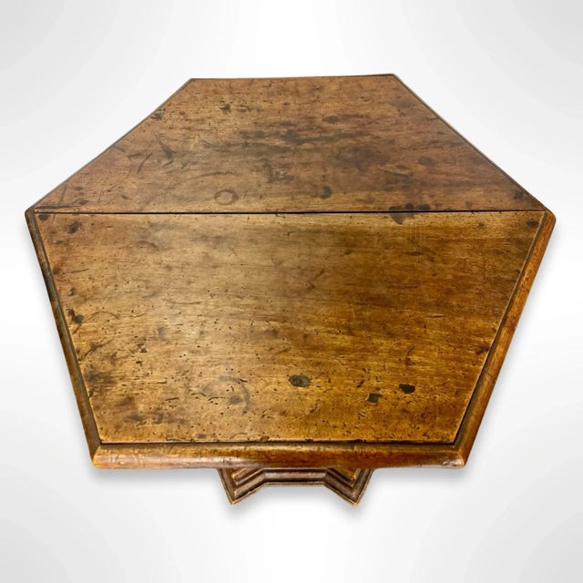 18th Century Italian Hand-Carved Walnut Center Table For Sale In San Diego - Image 6 of 7