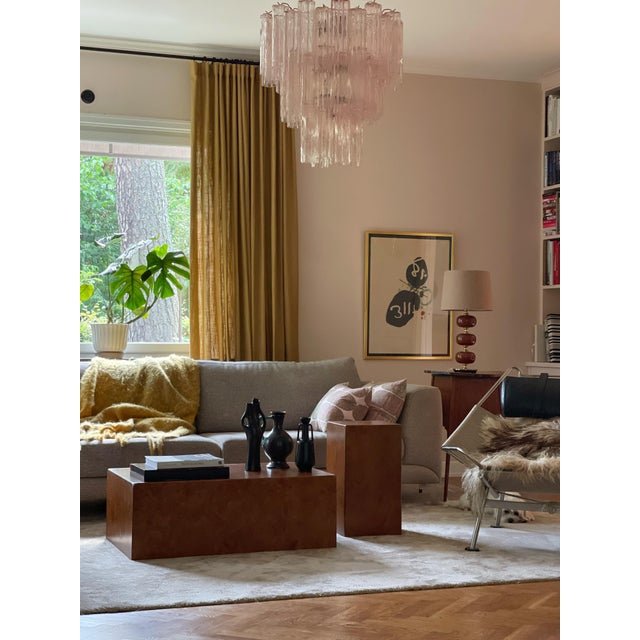 Pink Murano Glass Tronchi Chandelier For Sale - Image 10 of 12
