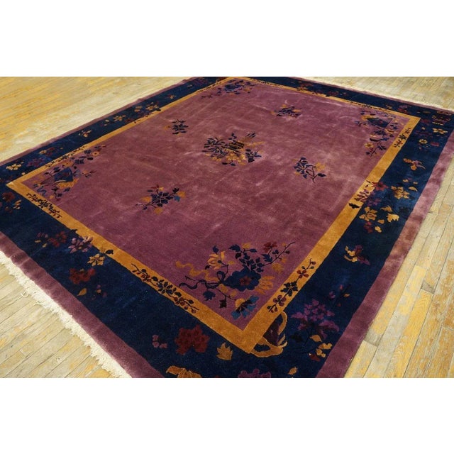 1920s 1920s Chinese Art Deco Carpet ( 8' x 9' 8'' - 245 x 295 cm ) For Sale - Image 5 of 12