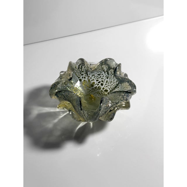 Silver Leaf Particles Ashtray from Barovier & Toso, 1970s For Sale - Image 4 of 7