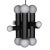 Crafted from industrial-grade steel and frosted glass, the Amadeus Chandelier combines durability with a touch of...