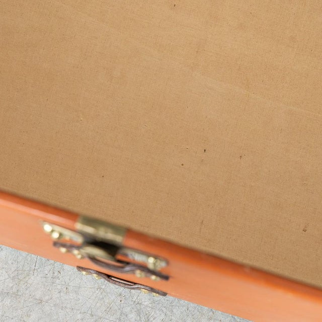 Antique Courier Trunk in Orange Vuittonite Canvas from Louis Vuitton, 1900 For Sale - Image 14 of 18
