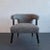 Mid-Century Modern 1950s Mid-Century Modern Upholstered Barrel Back Accent Chair For Sale - Image 3 of 9