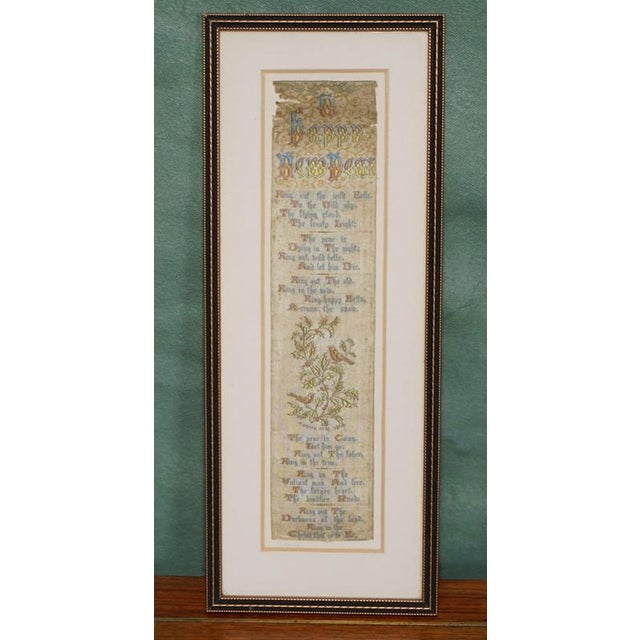Antique Victorian Silk Samplers with Embroidered Panels after William Morris, 1880, Set of 2 For Sale - Image 6 of 12