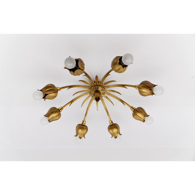 1960s Vintage Bronze Flush Mount from Koch Söhne, 1960s For Sale - Image 5 of 13