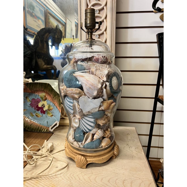 Add a wave of classic coastal charm to your interior with this exceptional 1980s vintage table lamp. This eye-catching...