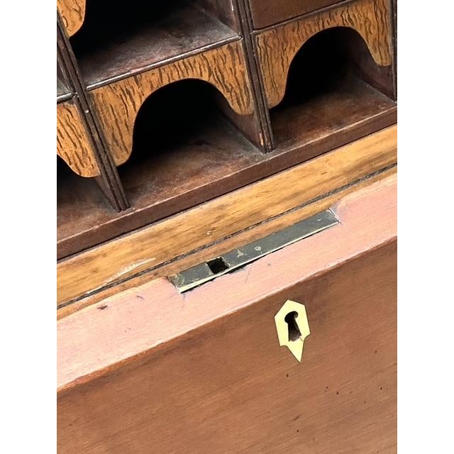 Vintage Tiger Maple Butlers Desk For Sale In West Palm - Image 6 of 12