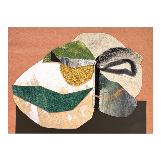"New Directive 6" Original Mixed-Media Collage on Paper by Zac Woodiel For Sale