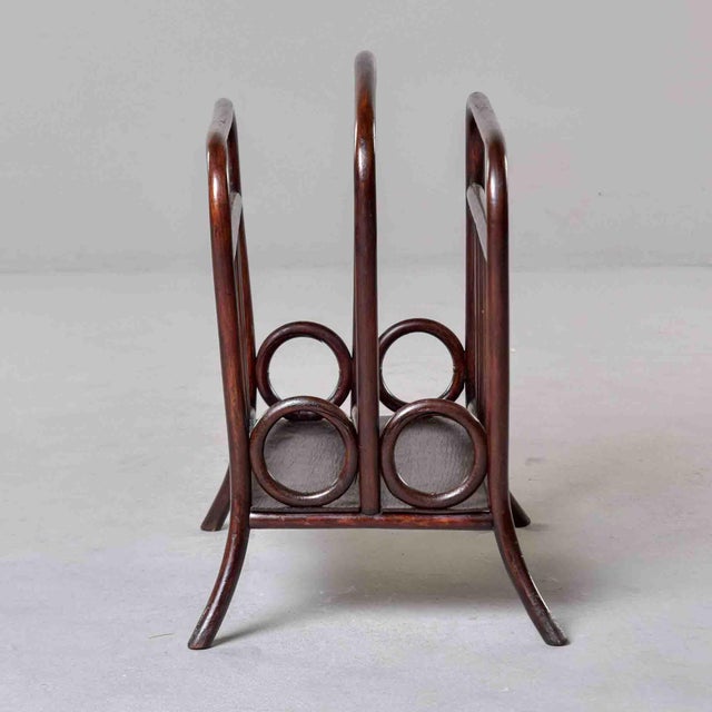 1900 - 1909 Thonet Model 33 Bentwood Magazine Rack For Sale - Image 5 of 10