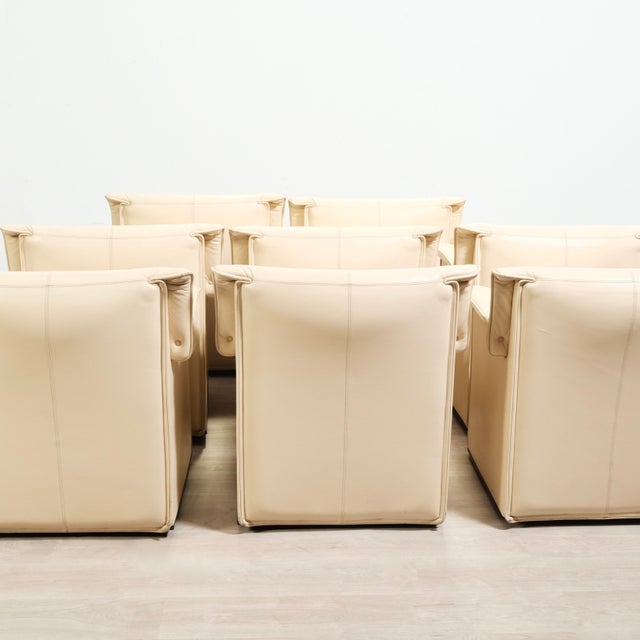 1970s Office Chairs Lauriana by Afra and Tobia Scarpa B&b Italia for B&b Italia / C&b Italia, 1970s, Set of 8 For Sale - Image 5 of 18