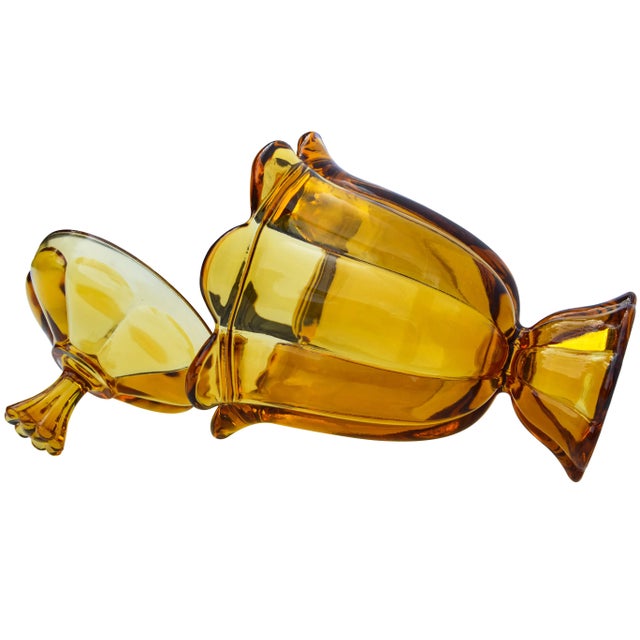 Midcentury Candy Dish W/ Details For Sale In New York - Image 6 of 7