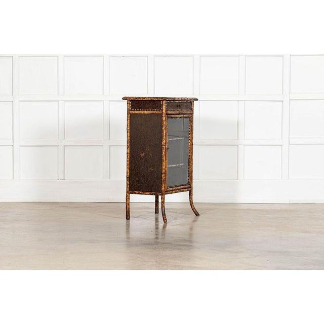 Circa 1880 English 19thC Glazed Bamboo BookcaseW55 x D38 x H94.5 cm Internal shelf depth 28 cm Weight 12Kg