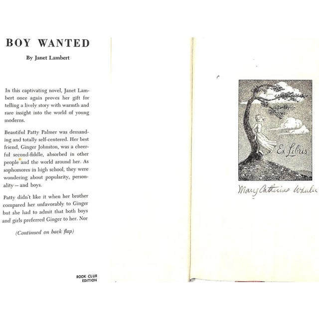 "Boy Wanted" 1959 Lambert, Janet For Sale - Image 4 of 5