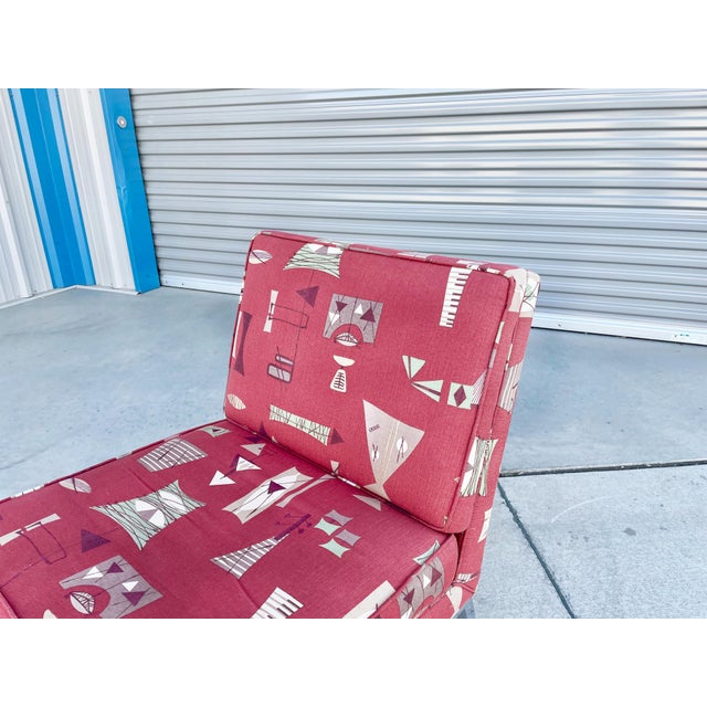 1970s Mid Century Chrome Lounge Chairs Styled After Florence Knoll- Set of 2 For Sale - Image 11 of 14