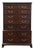 Century Furniture Solid Mahogany Traditional Style 42" Chest on Chest For Sale