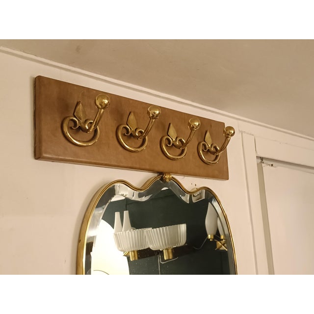 Metal Wall Coat Rack by Aldo Tramontano, Italy, 1960s For Sale - Image 7 of 9