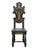 Antique Wooden Chair with Grotesque Inlays and Ivory Figures by Ferdinando Pogliani, Italy, 1890s For Sale - Image 3 of 10