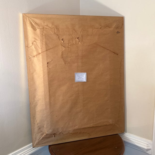 Black 1970s Peter Keil Original Abstract Portrait Painting, Framed For Sale - Image 8 of 8