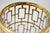 1960s Imperial Glass Shoji Trellis 22 Carat Gold Plated Bud Vase Cocktail Glasses Mixer Set - Set of 5 For Sale - Image 10 of 12