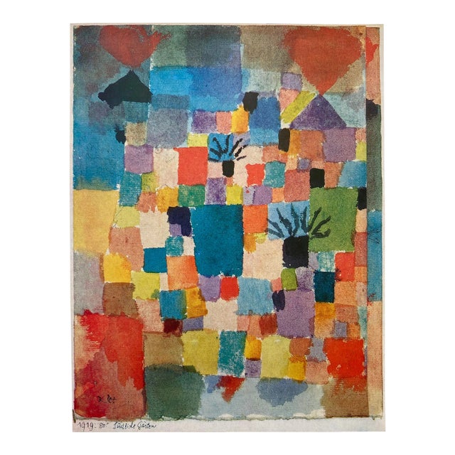 アート・デザイン・音楽 Paul Klee PAUL KLEE RARE 1992 ABSTRACT LITHOGRAPH PRINT MODERNIST