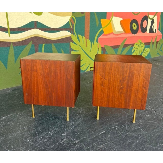 Mid Century Jens Risom End Table Pair For Sale In Tampa - Image 6 of 13