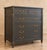 Charcoal Vintage “By Drexel” Solid Wood Highboy Dresser | Charcoal Blue & Gold For Sale - Image 8 of 8