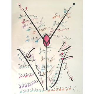 Rafael Alberti, Limited Edition Letter Y, 20th Century, Lithograph For Sale