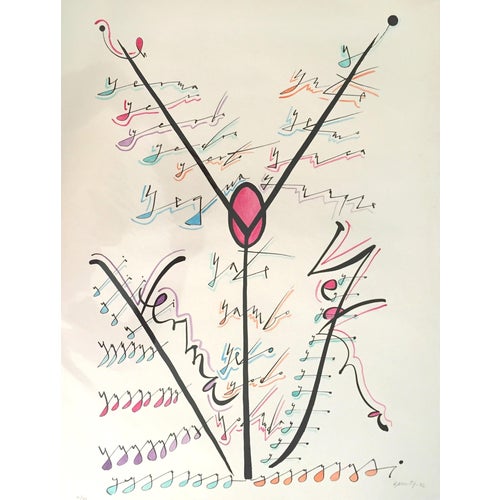 Rafael Alberti, Limited Edition Letter Y, 20th Century, Lithograph For Sale
