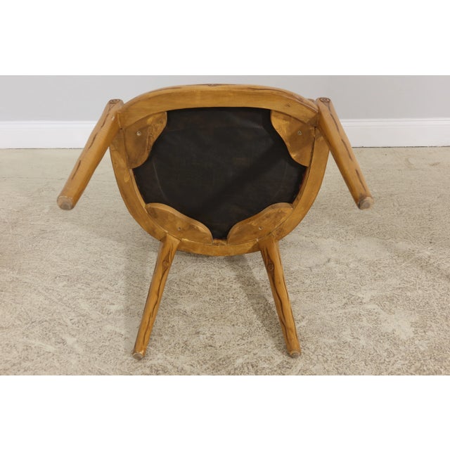 Pair Decorator Branch Carved Modern Design Armchairs For Sale - Image 10 of 11