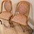 Fabulous pair of French Art Deco Style, unbranded dining or accent chairs. Solid wood with a rich golden honey finish,...