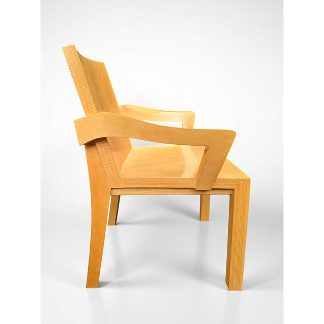 Wood 1990s Dakota Jackson "Library" Dining Armchairs- Set of 5 For Sale - Image 7 of 12