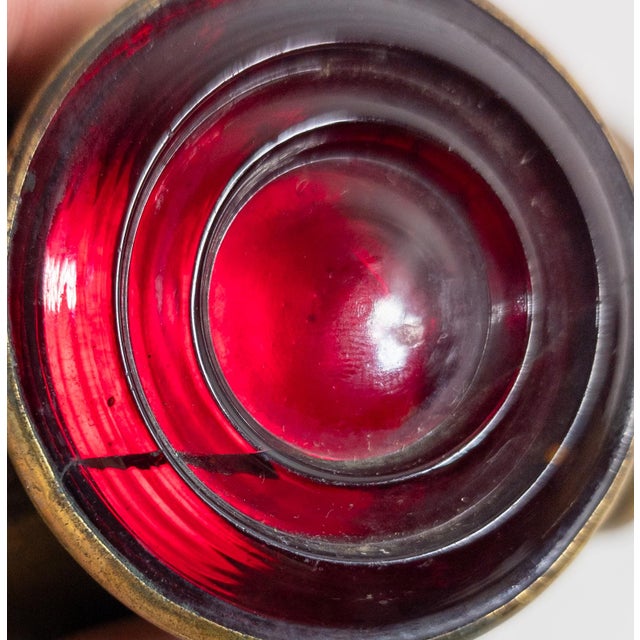 19th or 20th Century Brass Bicycle Carriage "Neverout" Lantern For Sale - Image 13 of 13