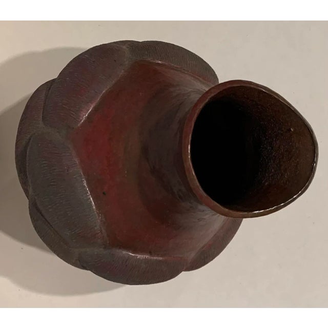 1950s 1950s Vintage Hammered Copper Vessel For Sale - Image 5 of 12