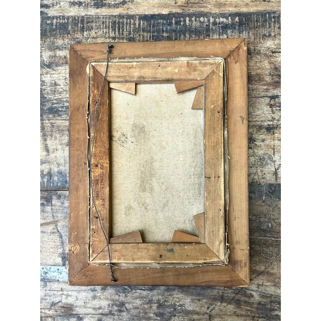 Vintage Landscape Oil Painting in Gilt Frame For Sale - Image 10 of 10