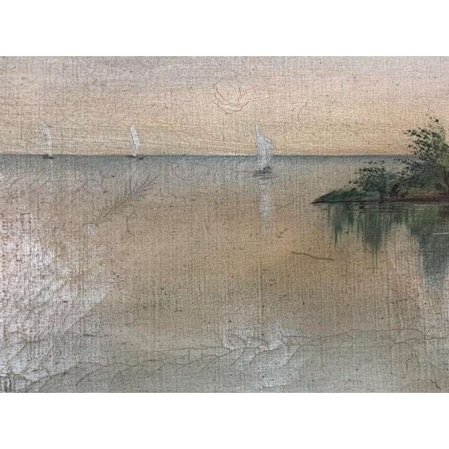 Early 19th Century Early 19th Century Dutch Landscape “Cottage Retreat” - Oil on Canvas For Sale - Image 5 of 13