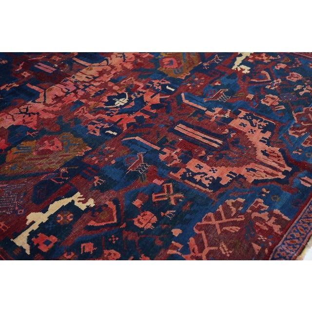 Antique Seikhour Rug 4'4'' X 7'2'' For Sale - Image 4 of 10