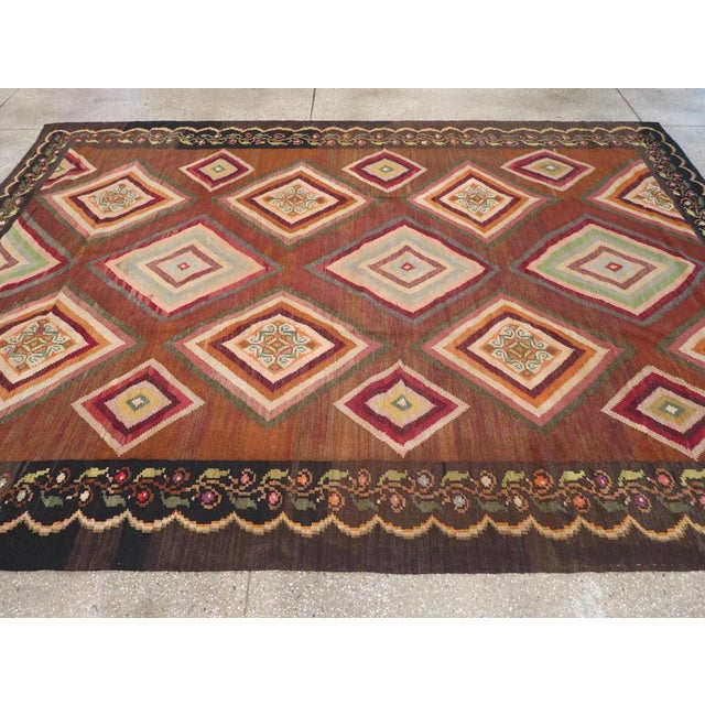Galerie Shabab Collection Mid-20th Century Turkish Flatweave Kilim Rug For Sale In New York - Image 6 of 10