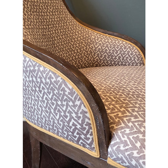 Transitional Upholstered Accent Chair For Sale - Image 3 of 9