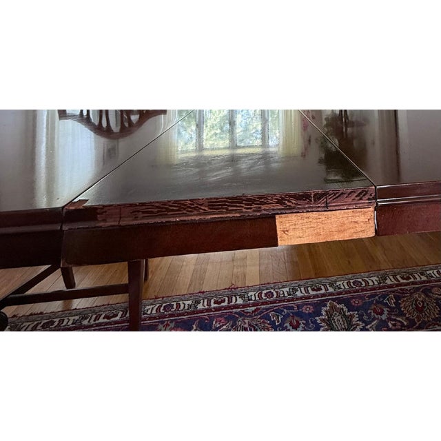 1949 Drexel "New Travis Court" Mahogany Dining Table & 8 Thomasville Chairs For Sale - Image 12 of 12