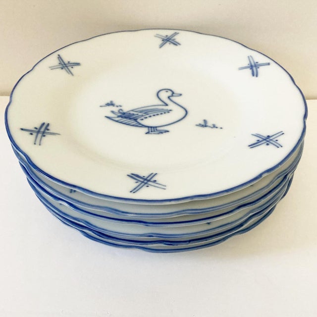 Vintage Late 20th Century Bia Cordon Bleu Porcelain Dishes Set of 6