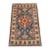 Kazak Rug 2’1” X 3’5” Blue Wool Tribal Hand-Knotted Oriental Carpet For Sale