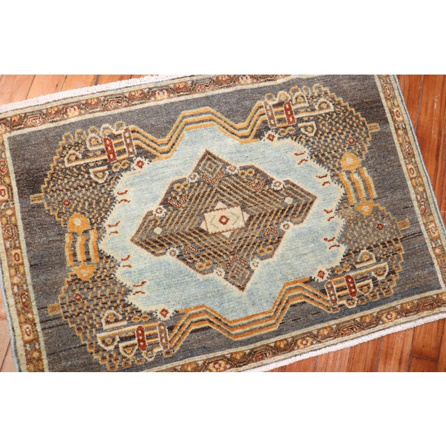 Antique Persian Senneh Early 20th Century Rug - 1'11" x 2'8" For Sale - Image 11 of 11