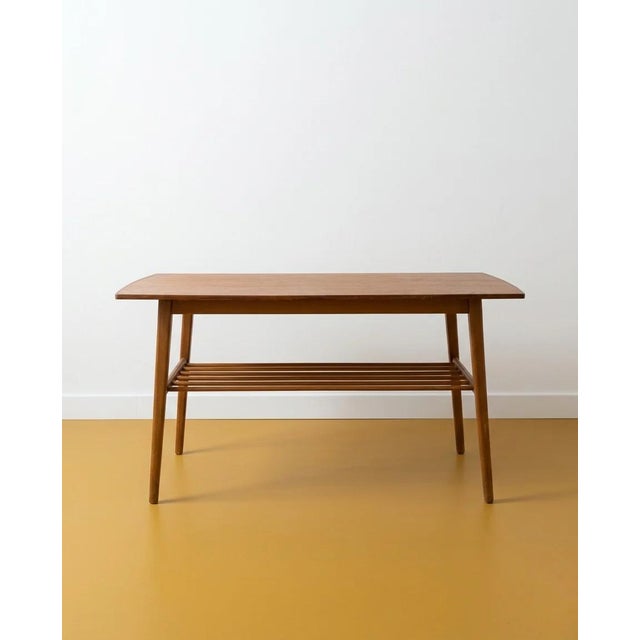 1950s Danish Teak Coffee Table with Slatted Top, 1950s For Sale - Image 5 of 5