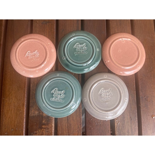 1940s 1940 Mid Century Modern Russell Wright Steubenville Pottery Company Espresso Set of 5 - 10 pcs For Sale - Image 5 of 5