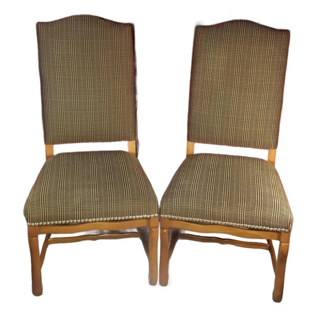 Ralph Lauren Distressed De Mouton (Sheep) Dining Chairs of 1980s - Set of 2 For Sale