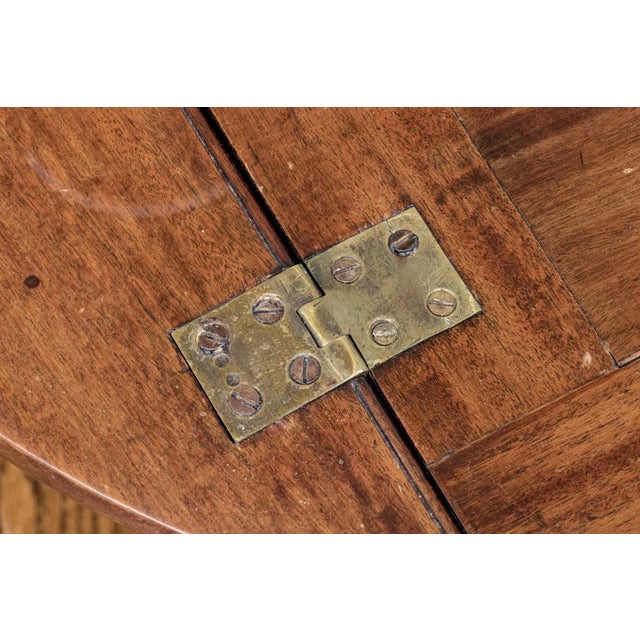 Vintage English Mahogany Parquetry Top Butler’s Tray Table For Sale - Image 11 of 12