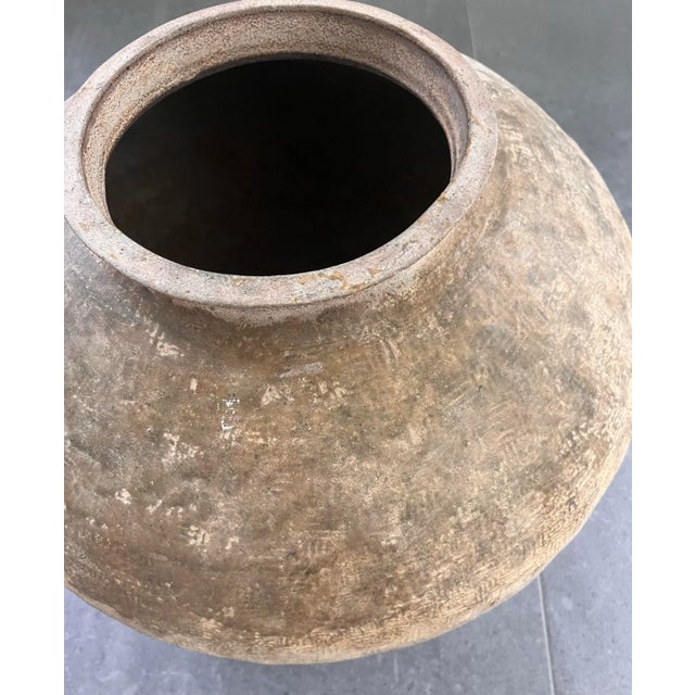 Tan Antique Chinese Banshan Style Unglazed Earthware Jar For Sale - Image 8 of 9