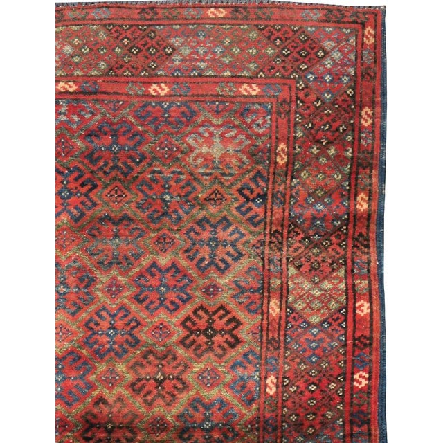 Tribal Galerie Shabab Collection Mid-20th Century Afghan Baluch Rug For Sale - Image 3 of 8