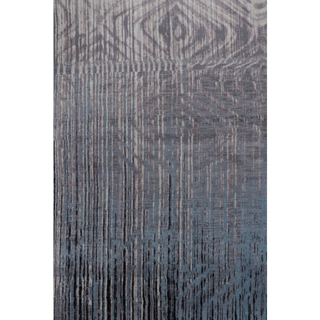Contemporary Rug & Kilim’s Contemporary Abstract Rug With Geometric Patterns “Hailstorm” For Sale - Image 3 of 7