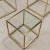 Vintage Coffee Tables in Brass and Glass, Italy, 1960s, Set of 3 For Sale - Image 6 of 8